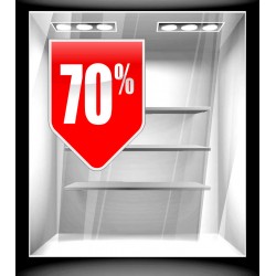 Αυτοκόλλητο Εκπτώσεων - Εκπτωτικό 80