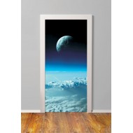 Αυτοκόλλητο πόρτας - Υδρόγειος στα σύννεφα