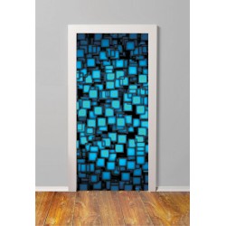 Αυτοκόλλητο πόρτας - Τετράγωνα