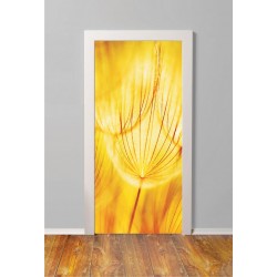 Αυτοκόλλητο πόρτας - Κίτρινη φύση