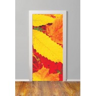 Αυτοκόλλητο πόρτας - Πεσμένα φύλλα