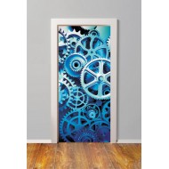 Αυτοκόλλητο πόρτας - Γρανάζια