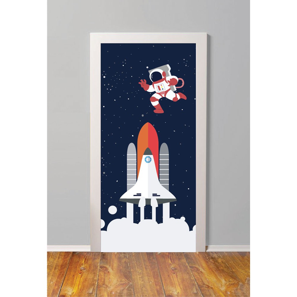 Αυτοκόλλητο πόρτας - Αστροναύτης