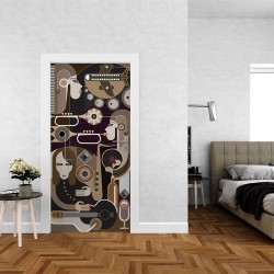 Αυτοκόλλητο πόρτας - Abstract 01