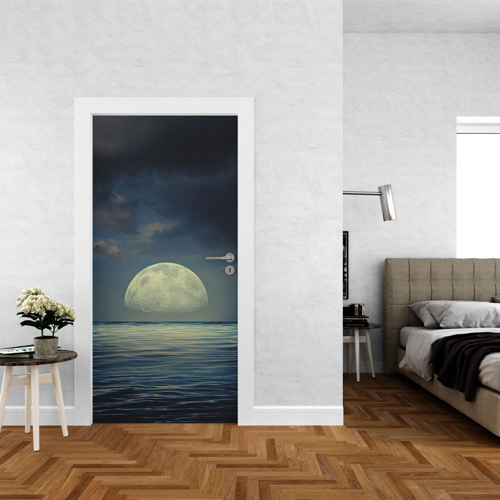 Αυτοκόλλητο πόρτας - Φεγγάρι 01