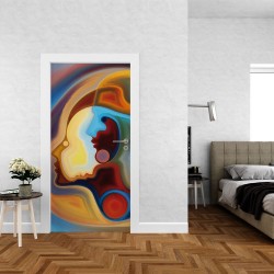 Αυτοκόλλητο πόρτας - Abstract 03