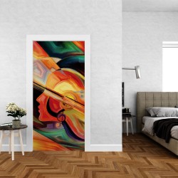 Αυτοκόλλητο πόρτας - Abstract 04