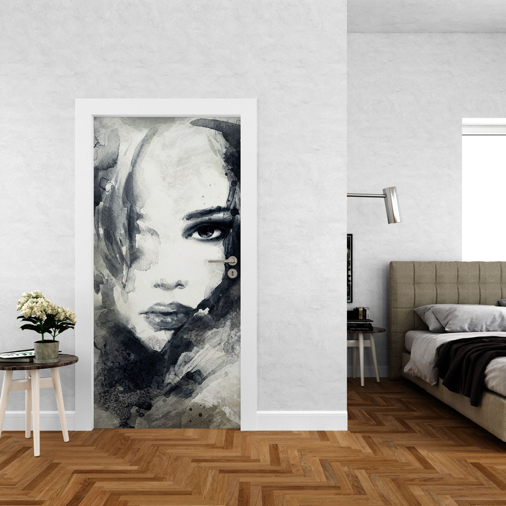 Αυτοκόλλητο πόρτας - Γυναικείο Πρόσωπο