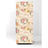 Αυτοκόλλητο ψυγείου - Vintage flowers