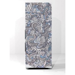 Αυτοκόλλητο ψυγείου - Abstract city