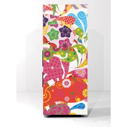 Αυτοκόλλητο ψυγείου - Abstract Flowers