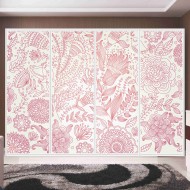 Αυτοκόλλητο ντουλάπας - Καλλιτεχνικά άνθη