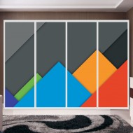 Αυτοκόλλητο ντουλάπας - Abstract design