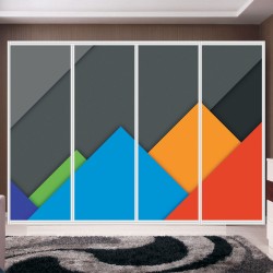 Αυτοκόλλητο ντουλάπας - Abstract design