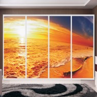 Αυτοκόλλητο ντουλάπας - Χρώματα δειλινού