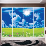 Αυτοκόλλητο ντουλάπας - Στο λειβάδι