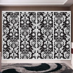 Αυτοκόλλητο ντουλάπας - Ρετρό μοτίβο