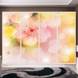 Αυτοκόλλητο ντουλάπας - Άνθος