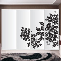 Αυτοκόλλητο ντουλάπας - Φύλλα