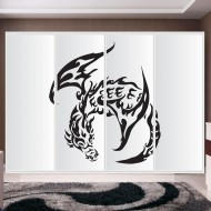 Αυτοκόλλητο ντουλάπας - Dragon
