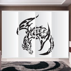 Αυτοκόλλητο ντουλάπας - Dragon