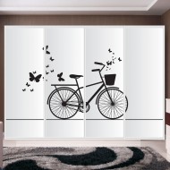 Αυτοκόλλητο ντουλάπας - Ποδήλατο