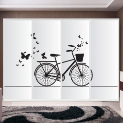 Αυτοκόλλητο ντουλάπας - Ποδήλατο