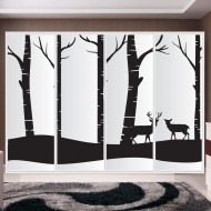 Αυτοκόλλητο ντουλάπας - Δάσος