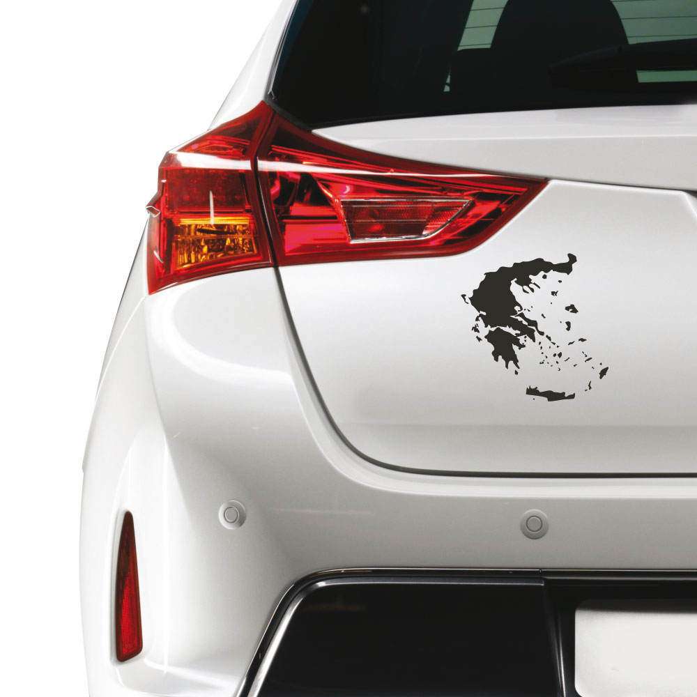 Αυτοκόλλητο Αυτοκινήτου - Χάρτης Ελλάδος