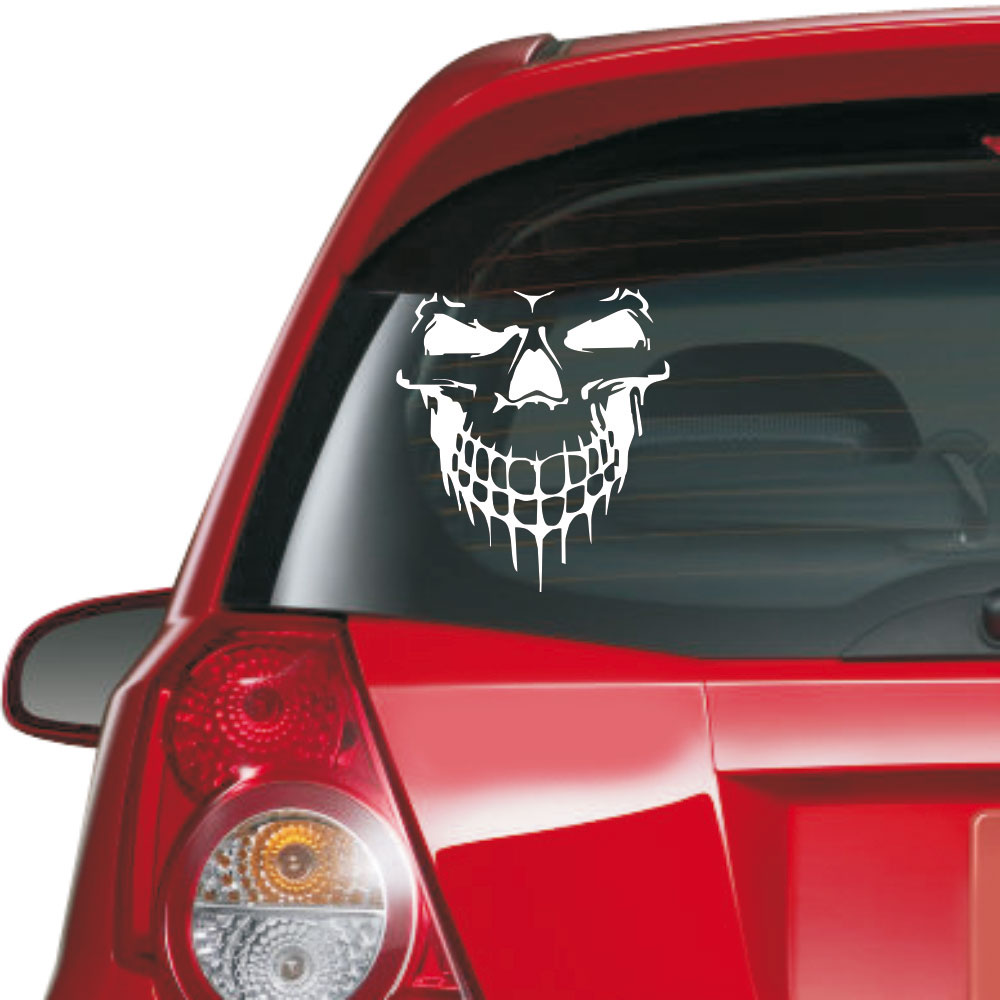 Αυτοκόλλητο αυτοκινήτου - Κρανίο 02