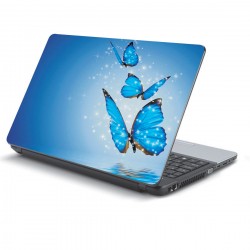 Αυτοκόλλητο Laptop - Blue butterflies