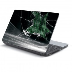 Αυτοκόλλητο Laptop - Broken glass