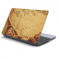 Αυτοκόλλητο Laptop - Old map