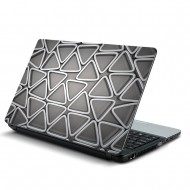 Αυτοκόλλητο Laptop - Ασημένια Τρίγωνα
