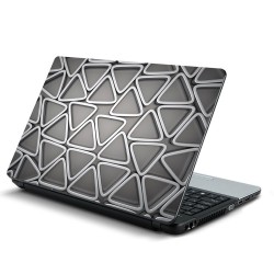 Αυτοκόλλητο Laptop - Ασημένια Τρίγωνα