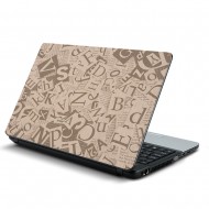 Αυτοκόλλητο Laptop - Γράμματα 01