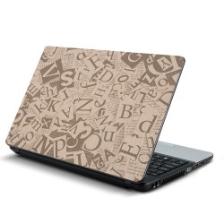 Αυτοκόλλητο Laptop - Γράμματα 01