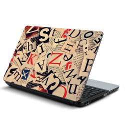 Αυτοκόλλητο Laptop - Γράμματα 04