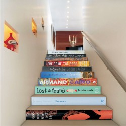 Αυτοκόλλητο σκάλας - Ράχες βιβλίων