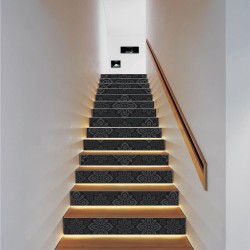 Αυτοκόλλητο σκάλας - Vintage μοτίβο