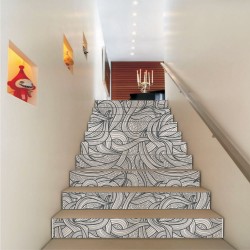 Αυτοκόλλητο σκάλας - Vintage μοτίβο 2