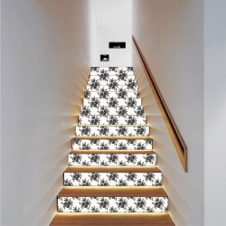 Αυτοκόλλητο σκάλας - Vintage μοτίβο 3