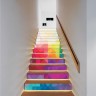 Αυτοκόλλητο σκάλας - Χρωματιστά σχήματα