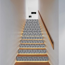 Αυτοκόλλητο σκάλας - Vintage μοτίβο 8