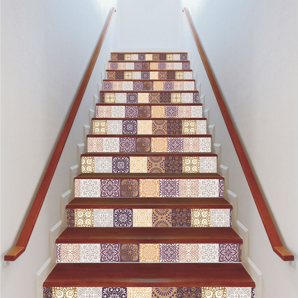 Αυτοκόλλητο σκάλας - Πλακάκια 01