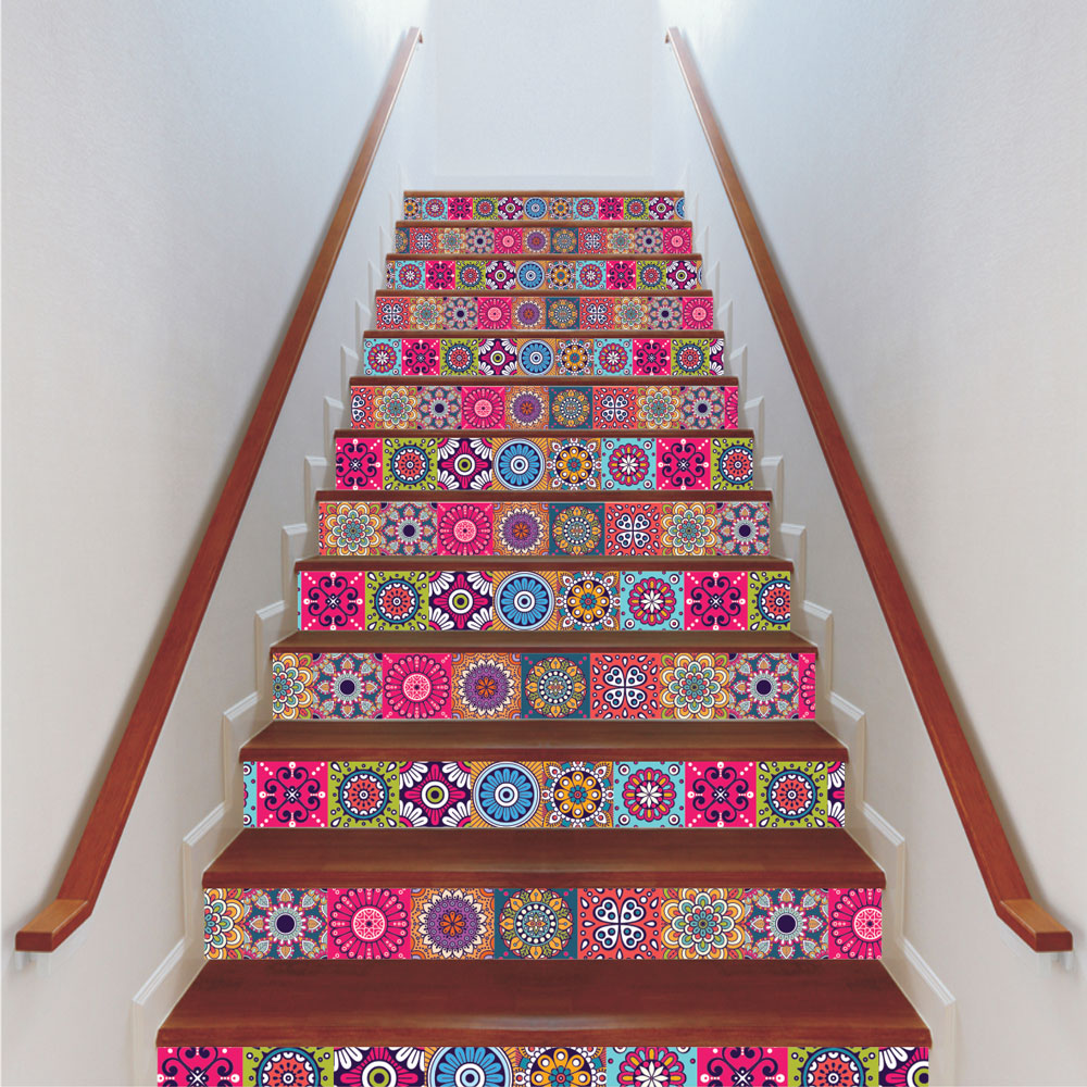 Αυτοκόλλητο σκάλας - Πλακάκια 02