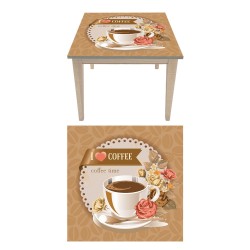 Αυτοκόλλητο τραπεζιού - I love coffee