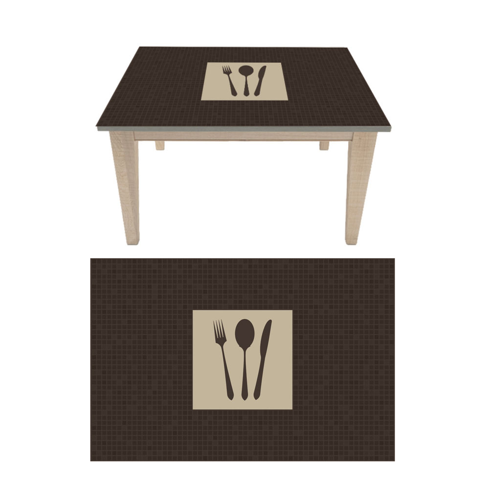 Αυτοκόλλητο τραπεζιού - Μαχαιροπίρουνα