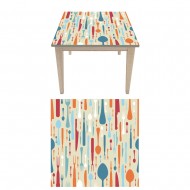 Αυτοκόλλητο τραπεζιού - Μαχαιροπίρουνα 3