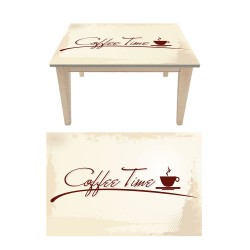 Αυτοκόλλητο τραπεζιού - Coffee time